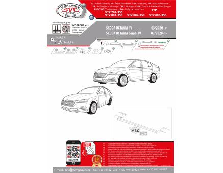 Tažné zařízení Škoda Octavia 03/2020->, Liftback