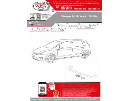 Tažné zařízení VOLKSWAGEN Golf 09/2020->, Variant / Combi