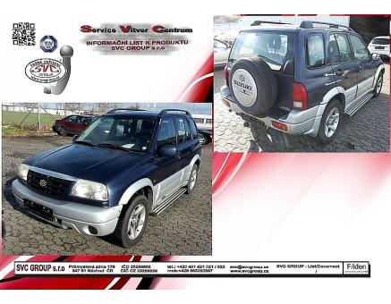 Tažné zařízení Suzuki Vitara Grand 03/1998->08/2009, 5 Dveřové provedení