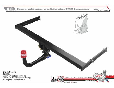 Tažné zařízení Škoda Octavia 03/2020->, Combi