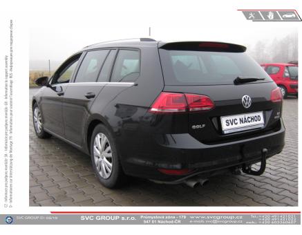 Tažné zařízení VOLKSWAGEN Golf 05/2013->10/2020, Variant / Combi