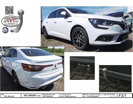 Tažné zařízení Renault Megane 04/2016->, Grand Coupe