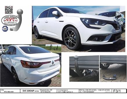 Tažné zařízení Renault Megane 04/2016->, Grand Coupe