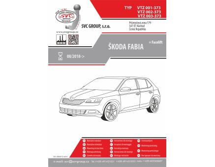 Tažné zařízení Škoda Fabia 08/2018->07/2021, Hatchback