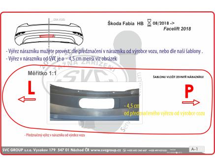 Tažné zařízení Škoda Fabia 08/2018->07/2021, Hatchback