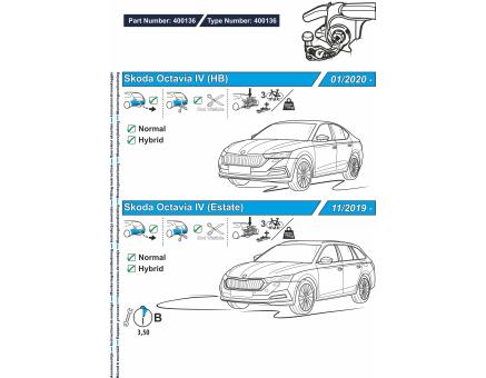 Tažné zařízení Škoda Octavia 03/2020->, Liftback