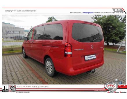 Tažné zařízení Mercedes VITO + VIANO 08/2005->10/2014, serie V-klase