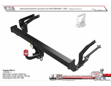 Tažné zařízení Toyota RAV-4 11/2018->