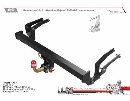 Tažné zařízení Toyota RAV-4 11/2018->